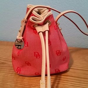 Authentic Small Dooney & Bourke logo bucket bag